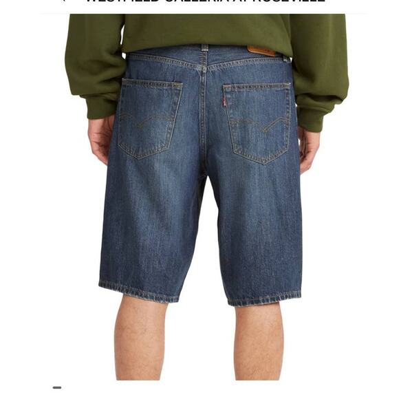 NWT Levi's 469 Mens Loose Straight Fit Denim Shorts Baggy Jean 12" Inseam 40 - Picture 3 of 4